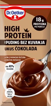 Slika za Proteinski puding čokolada high protein Dr.Oetker 32g