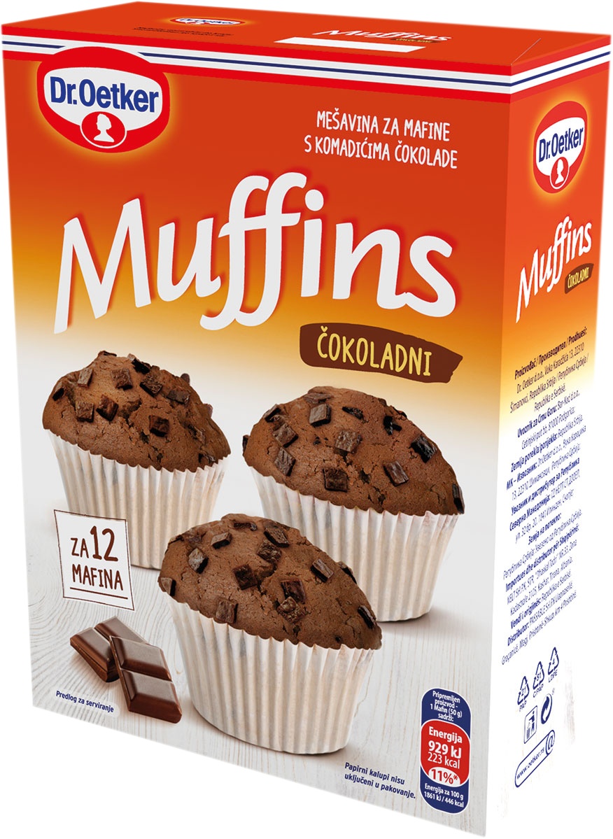 Slika za Smesa za čokoladne mafine Dr.Oetker 360g