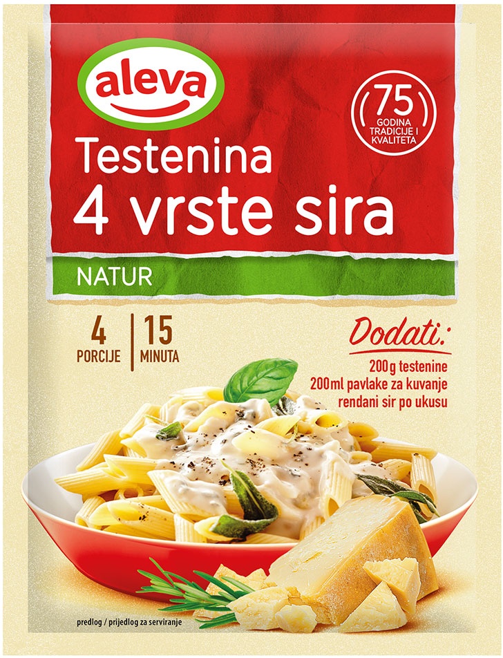 Slika za Sos za testenine 4 vrste sira Aleva 36g