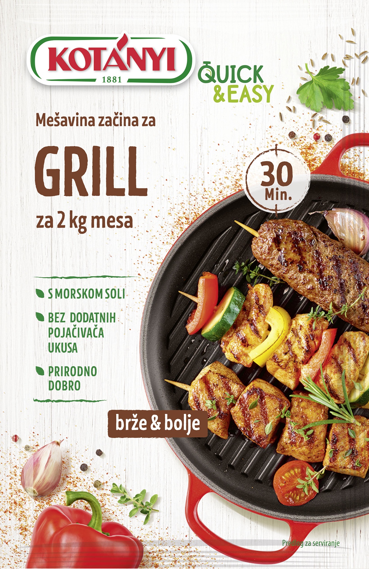 Slika za Začin mešavina začina za grill Kotanyi 40g