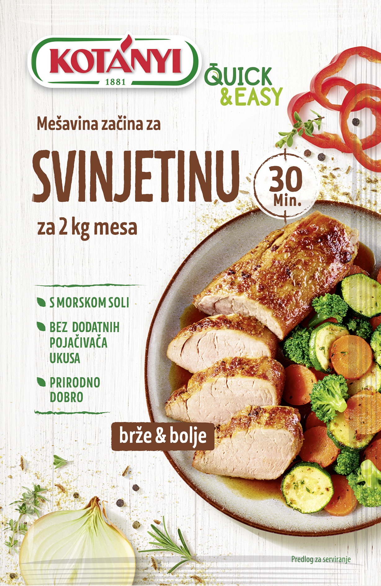 Slika za Začin mešavina začina za svinjetinu Kotanyi 30g