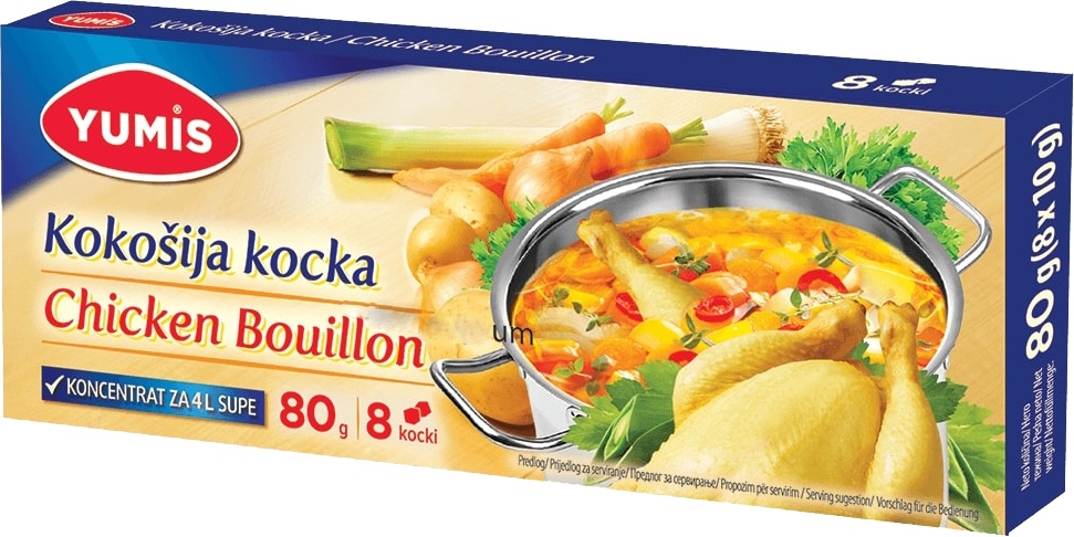 Slika za Kocka za supu kokošija Yumis 8x10g