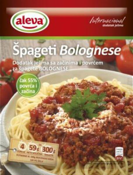 Slika za Dodatak za špagete bolognese Aleva 59g