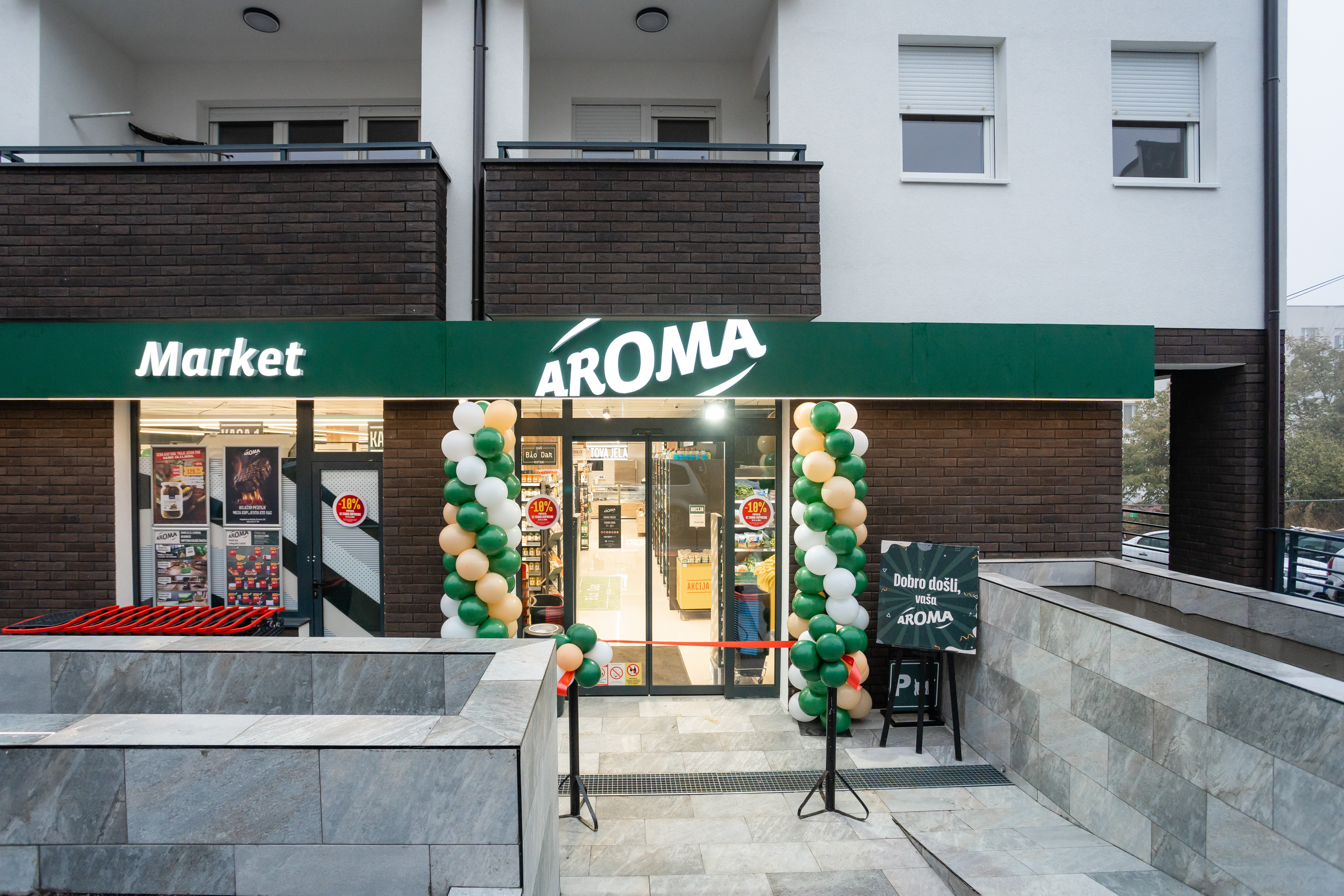 Dobro nam došli u novi Aroma market na adresi Kapetana Miloša Žunjića 23!