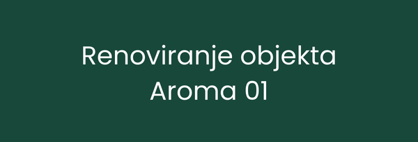 Obaveštenje - privremeno zatvaranje objekta Aroma 01 na adresi Njegoševa 41